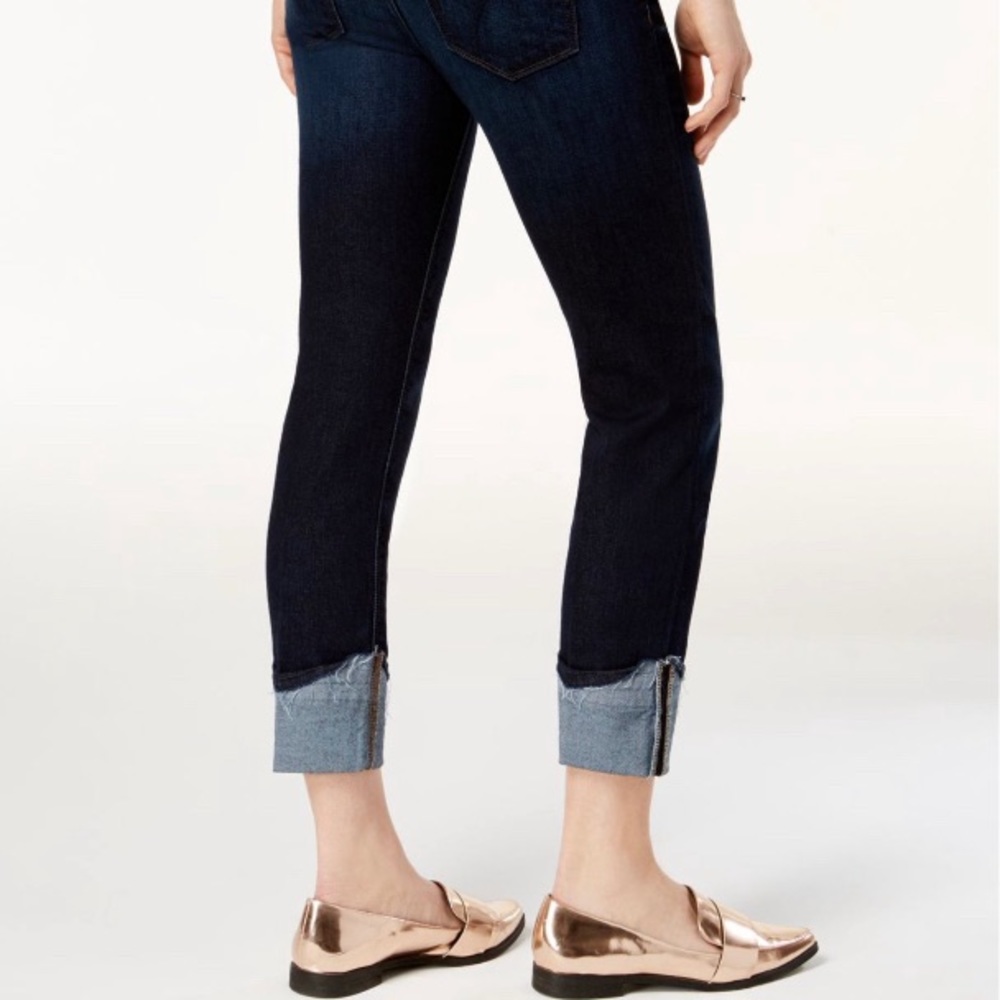 Joe's Jeans Womens Frayed Cuffed Jeans Navy 26 - Picture 2 of 13